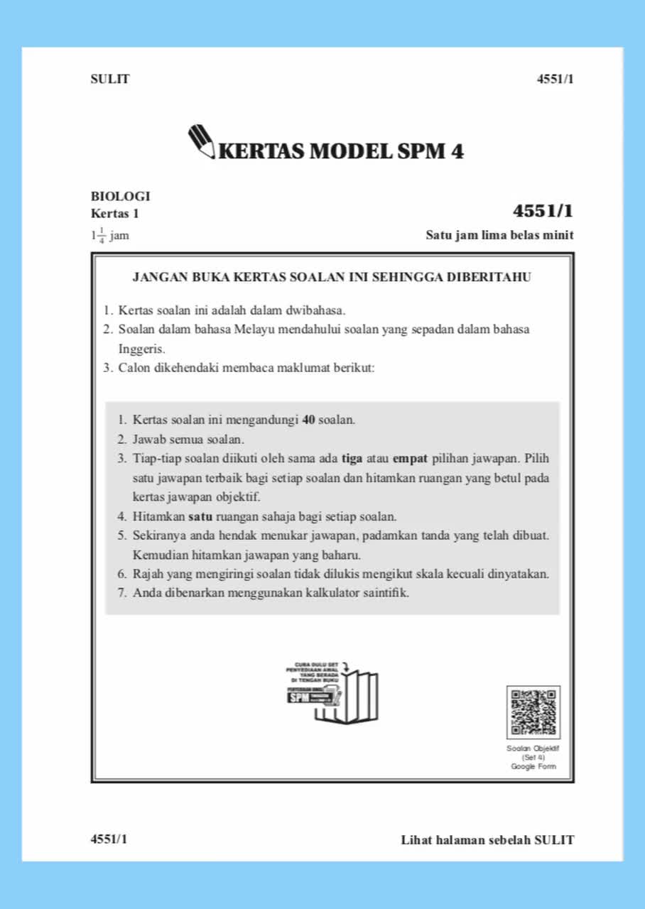 Official Nilam Kertas Model Spm Biologi Shopee Malaysia Hot Sex Picture