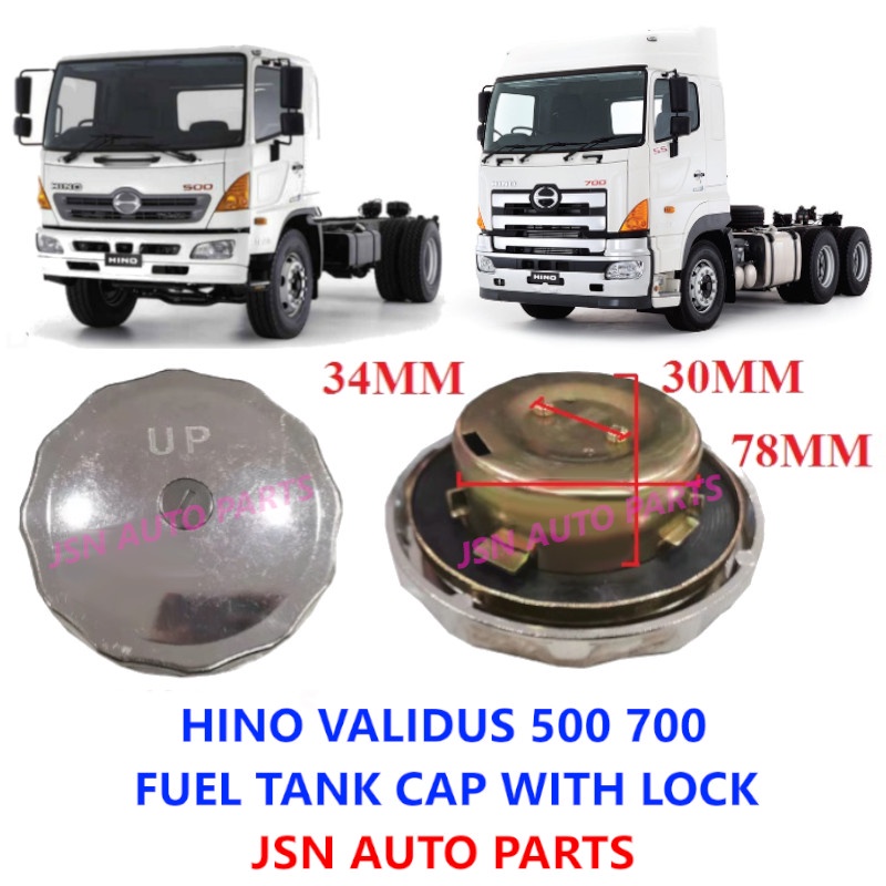 Fuel Tank Cap With Lock Hino Validus Hino Pc Shopee Malaysia