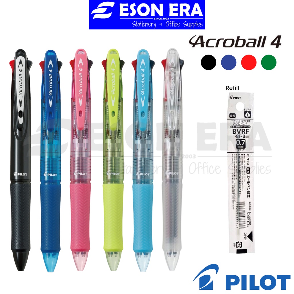 Pilot Acroball Multifunction Pen Colors Pen Mm Refill Bvrf