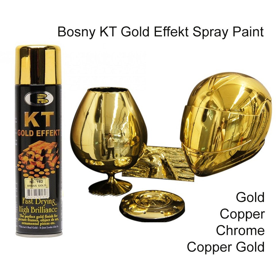 Unit Bosny Kt Gold Effekt Spray Paint Kt Gold Effect Bosny Chrome