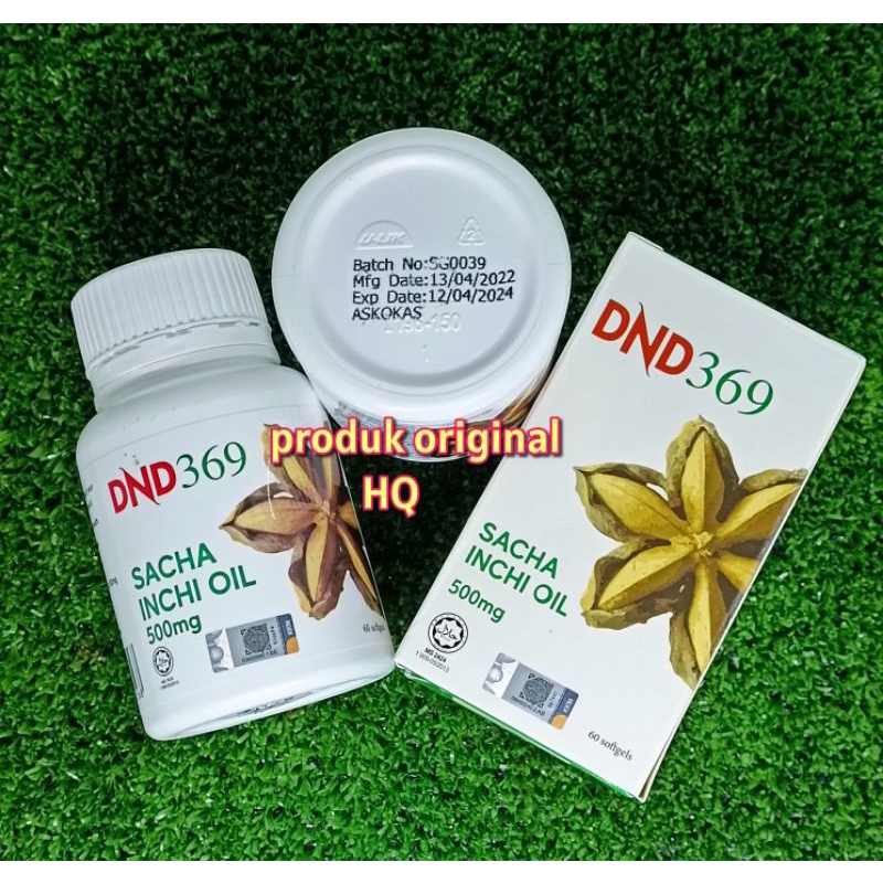 DND369 Sacha Inchi Oil Softgel 1 Botol 60 Biji Original Dri Hq