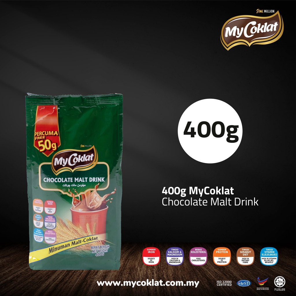 MyCoklat Minuman Malt Coklat 400G 24paket Shopee Malaysia