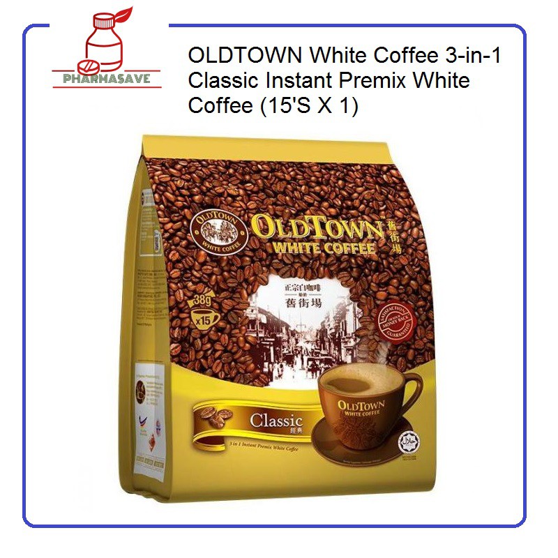 OLDTOWN White Coffee 3 In 1 Classic Instant Premix White Coffee 15 S X