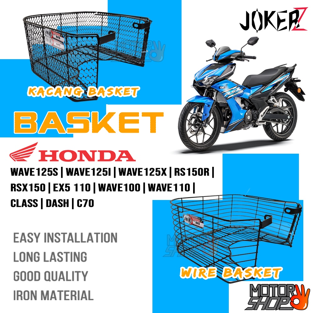 Bakul Raga Besi Kacang Iron Wire Basket Jokerz Honda Rs R Rs Rsx