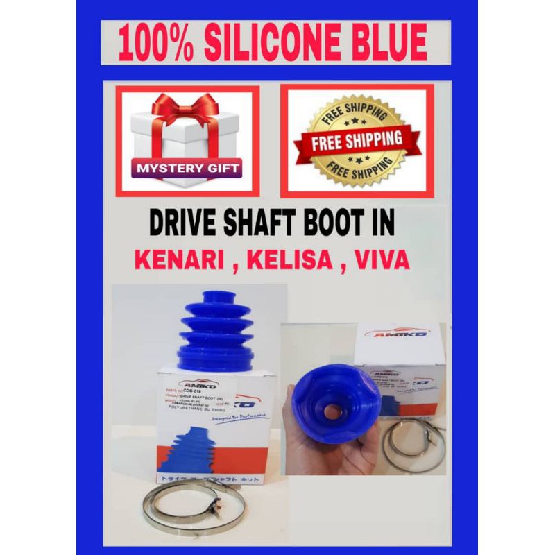 Silicone Blue Perodua Kenari Kelisa Viva Drive Shft Boot Inner Key