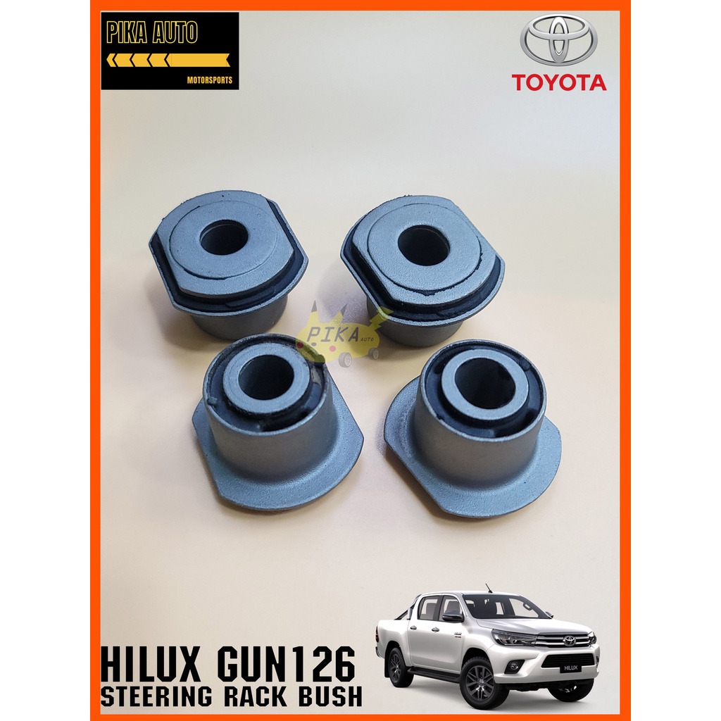 TOYOTA HILUX REVO GUN125 GUN126 STEERING RACK BUSH SET 4 PCS