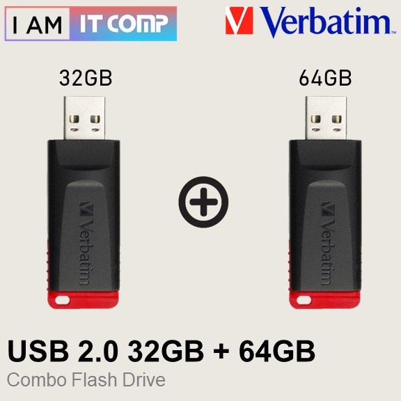 2021 New Bundle Verbatim New Slider USB 2 0 Flash Drive 32GB