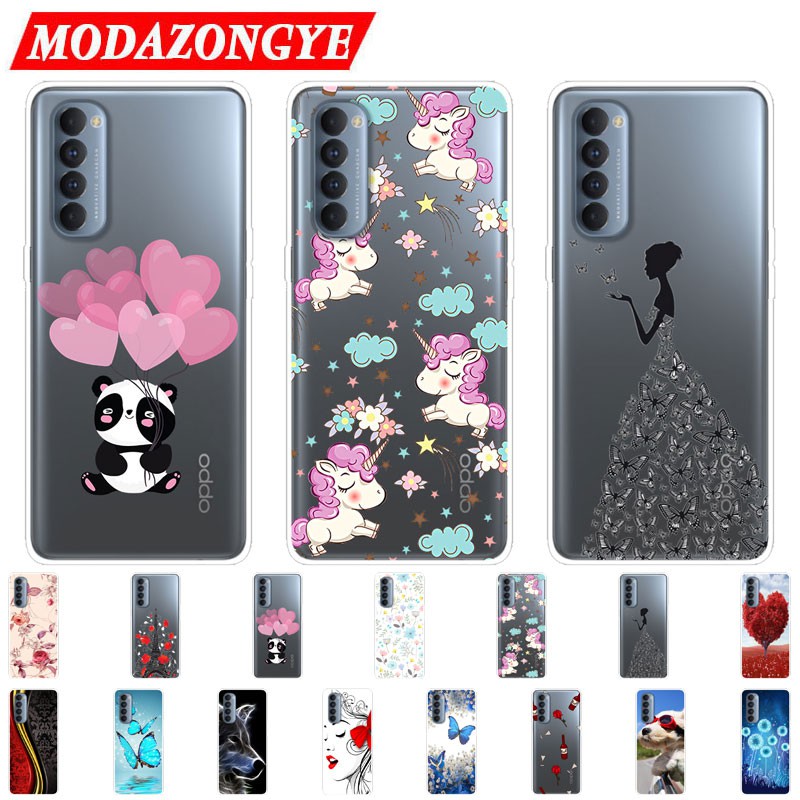 OPPO Reno4 Pro Case Silicone Cute Cartoon Back Cover OPPO Reno 4 Pro