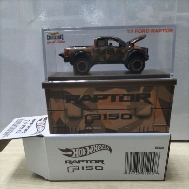 Hot Wheels Rlc Ford Raptor F Red Line Club Limited Edition