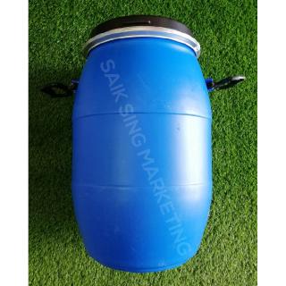 30 Liter Tong Drum Plastik Biru Bertangkai Plastic Blue Drum Shopee