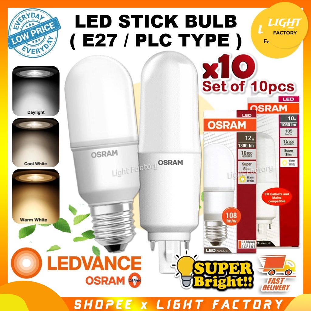 Set Pcs Osram W W W Led Stick Bulb E Plc Bulb G Light