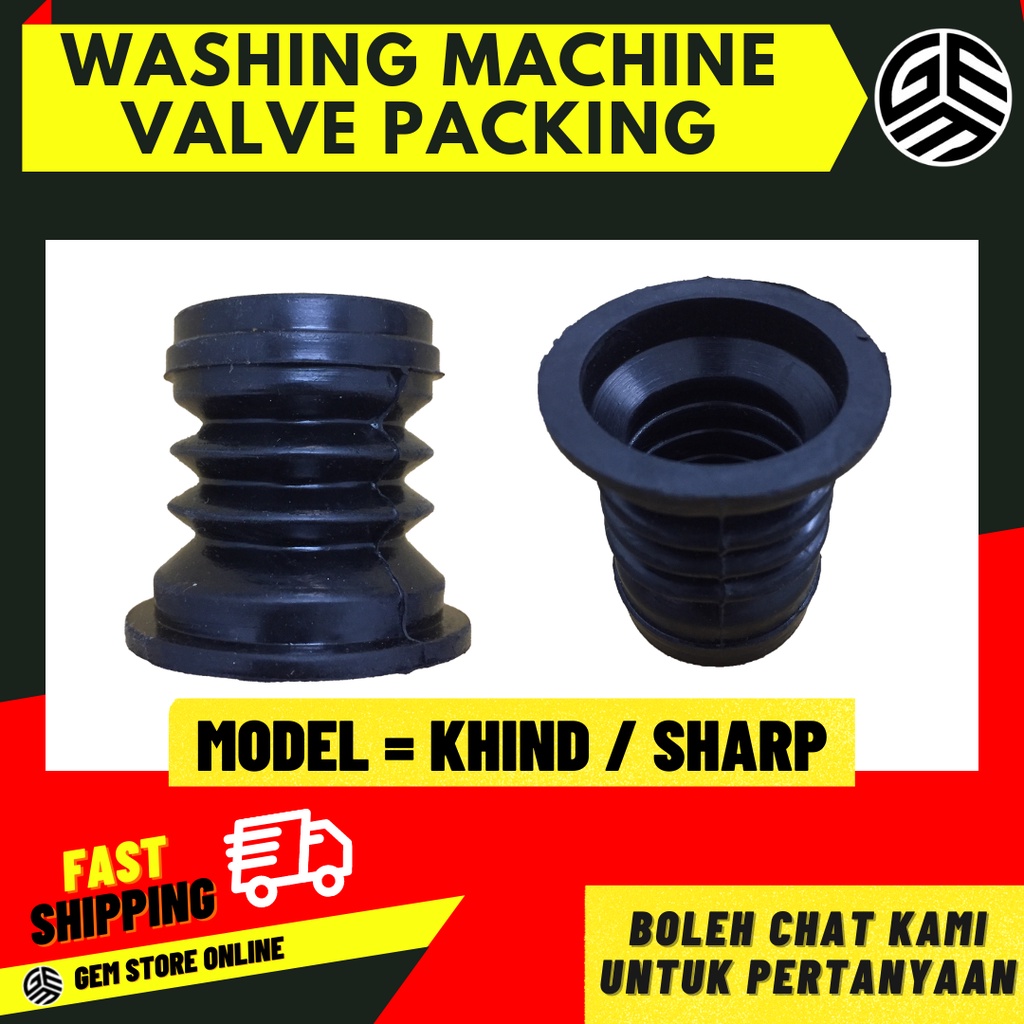 Washing Machine Khind Sharp Valve Packing Drain Valve Getah Mesin