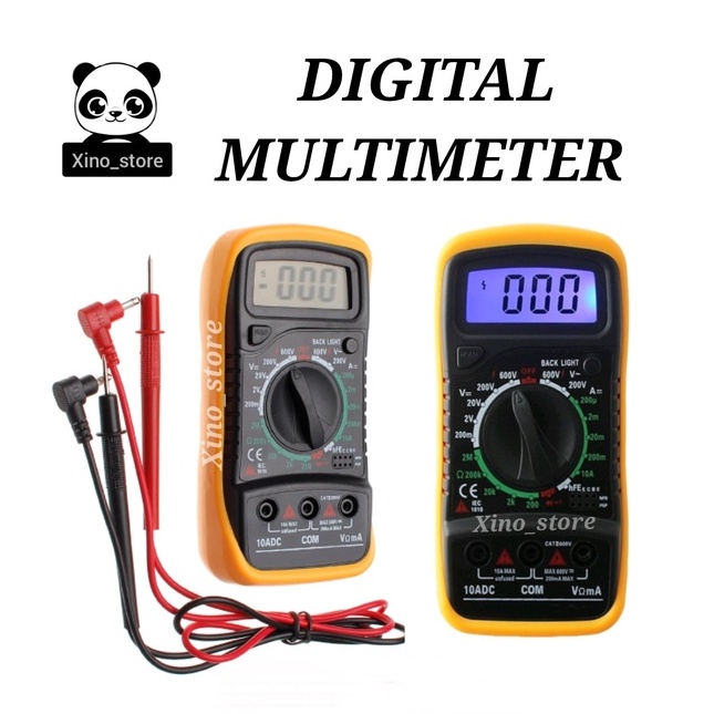 Digital Multimeter Lcd Volt Meter Ammeter Voltmeter Amps Ohms Ac Dc Ohm