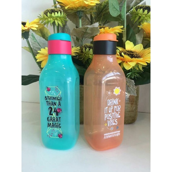 Botol Air Petak Tupperware 1L Stay Positive Eco Bottle Shopee Malaysia