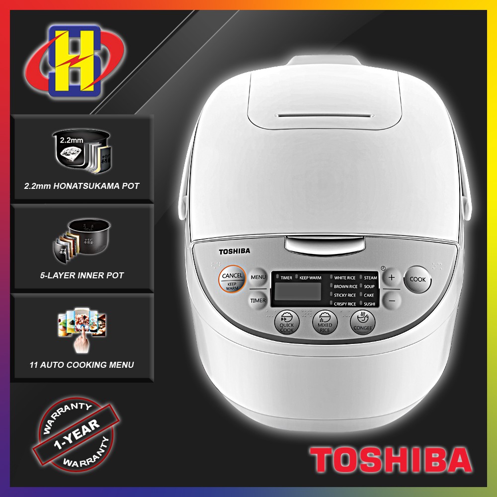 TOSHIBA RICE COOKER RC 18DH1NMY HONATSUKAMA SERIES 1 8L DIGITAL RICE