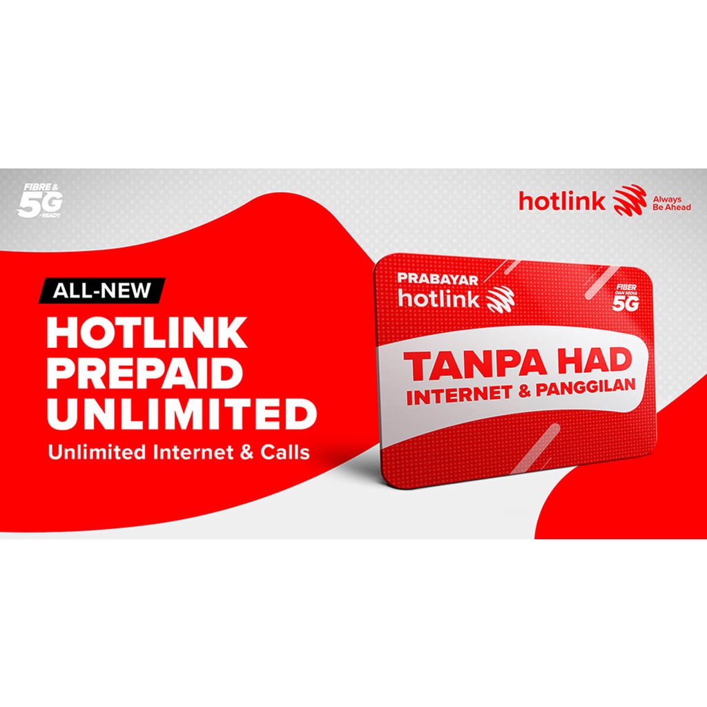 Hotlink Prepaid Unlimited Sim Card Unlimited Internet Unlimited Calls