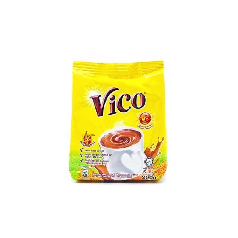 Vico Minuman Malt Coklat Chocolate Malt Food Drink 200g Shopee Malaysia