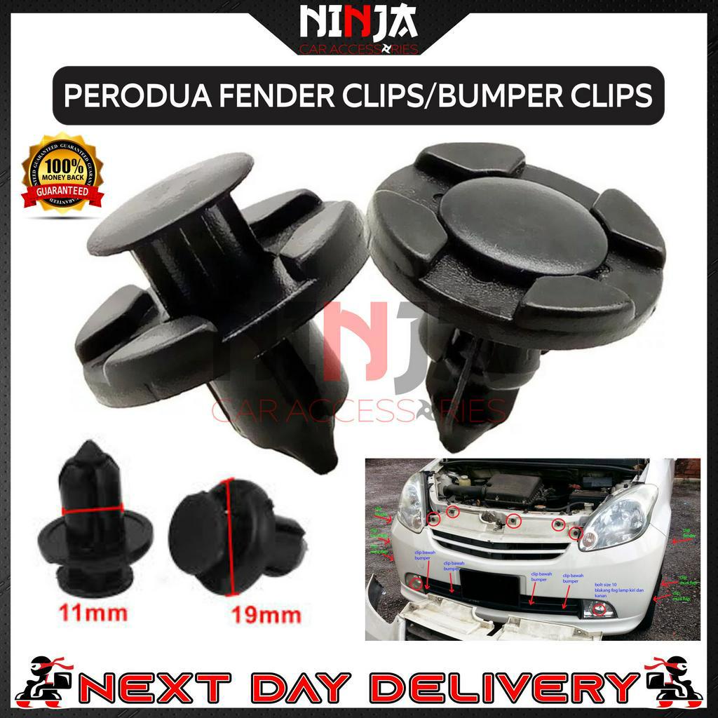 Perodua Myvi Viva Axia Fender Under Shield Clips Bumper Clips Oem