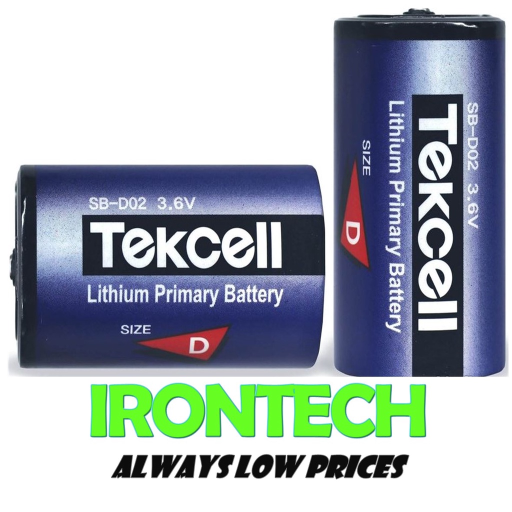 Tekcell Lithium Argon SB D02 ER33600 Primary Lithium Battery D Capacity