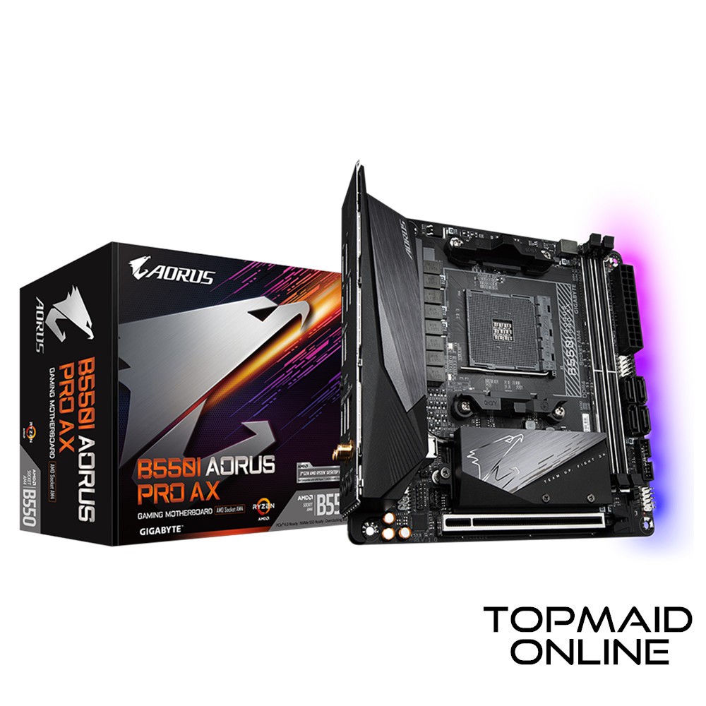 Gigabyte B550 I Aorus Pro AX AMD AM4 Mini ITX Gaming Motherboard