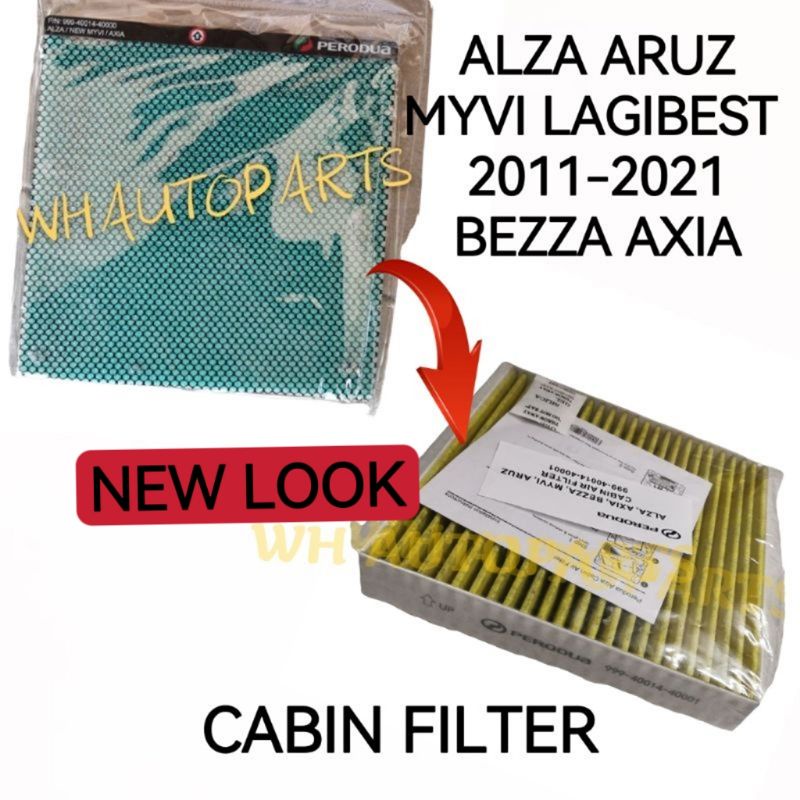 100 ORIGINAL PERODUA AXIA MYVI LAGIBEST BEZZA ALZA AIR COND FILTER