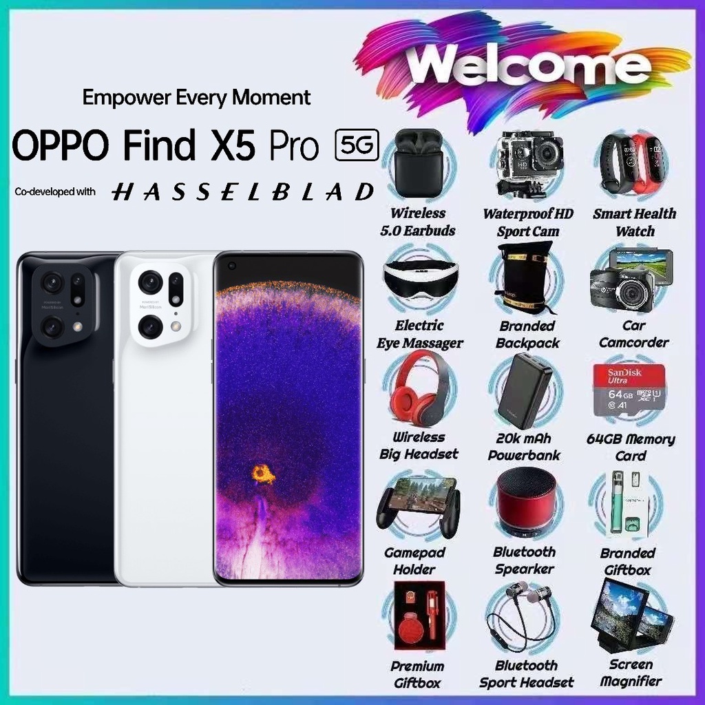 OPPO Find X5 Pro 5G Smartphone 12GB RAM 256GB ROM Snapdragon 8