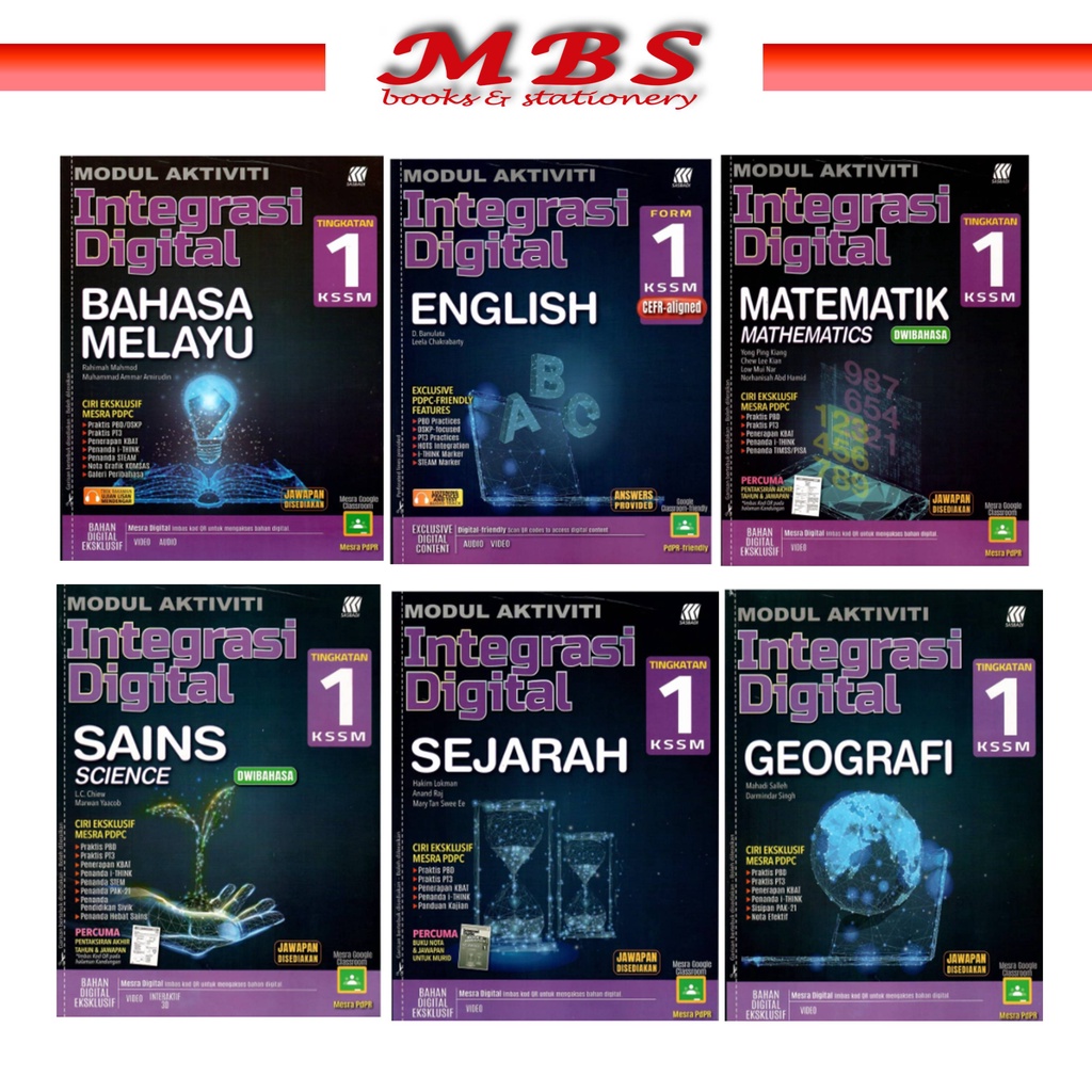 Buy Buku Latihan Modul Aktiviti Integrasi Digital KSSM Tingkatan FORM SASBADI