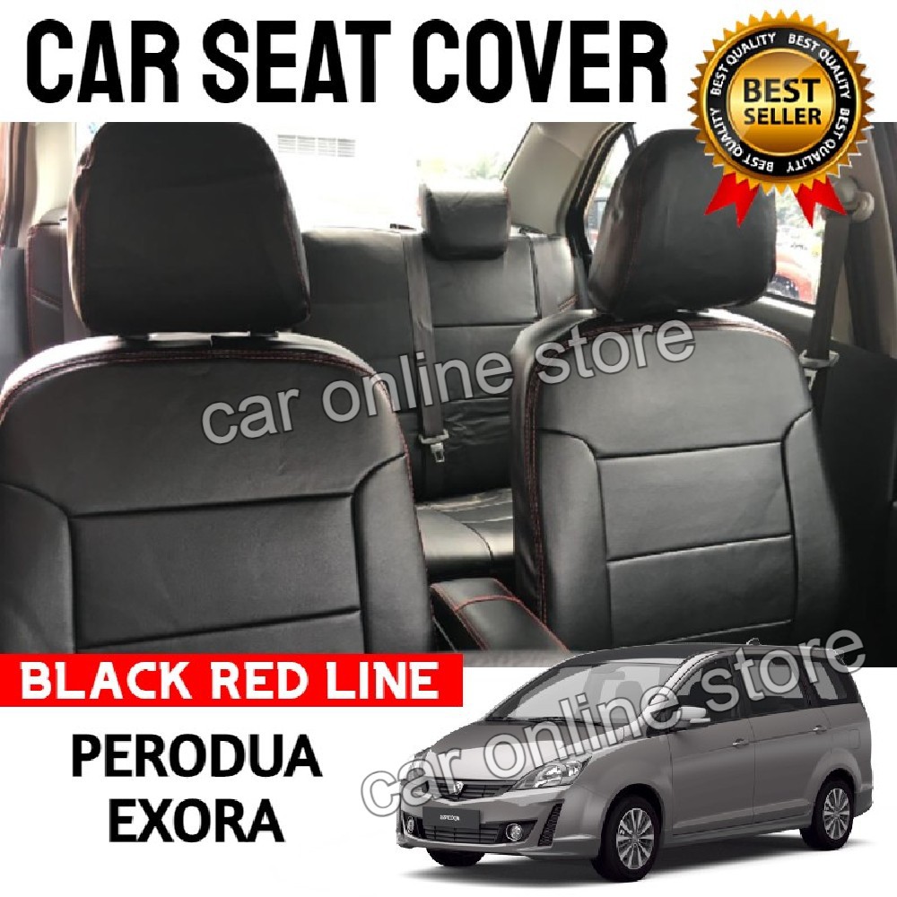 Proton Exora Auto Manual Custom Fit Oem Car Seat Cushion Cover Black