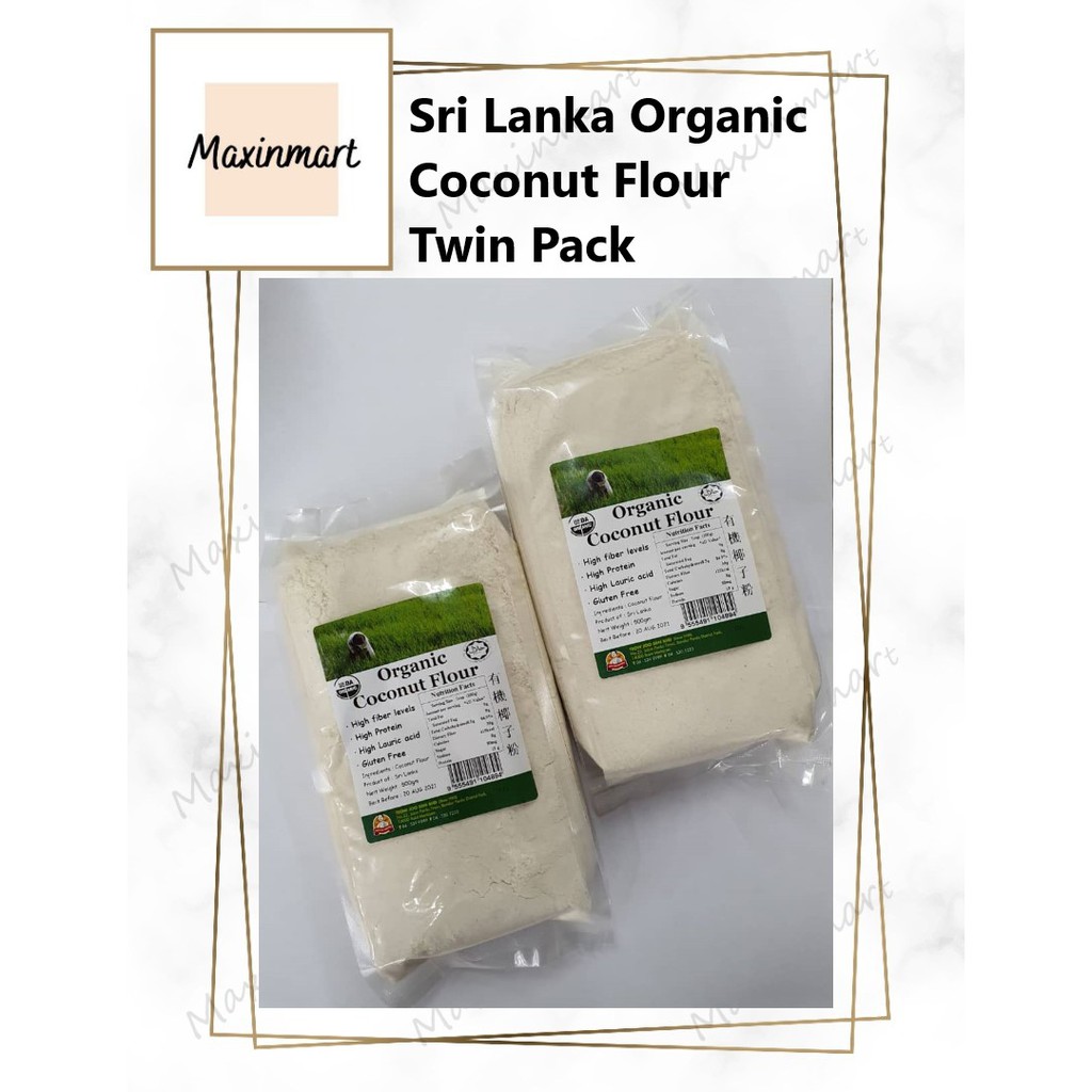 Sri Lanka Organic Coconut Flour G X Packs Shopee Malaysia