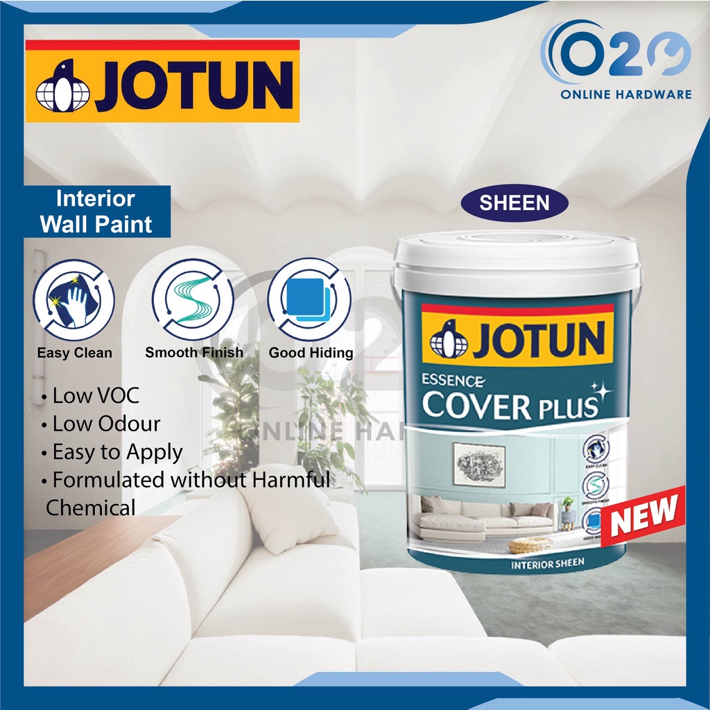 Jotun Essence Cover Plus Sheen Easy Clean Interior Wall Paint Cat Air