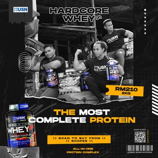 Usn Hardcore Whey Gh Muscle Protein Powder G Protein Shopee