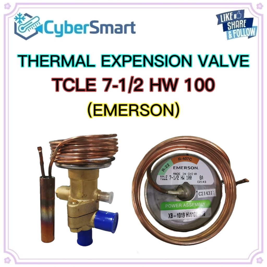 THERMAL EXPANSION VALVE TCLE 7 1 2 HW 100 EMERSON Shopee Malaysia