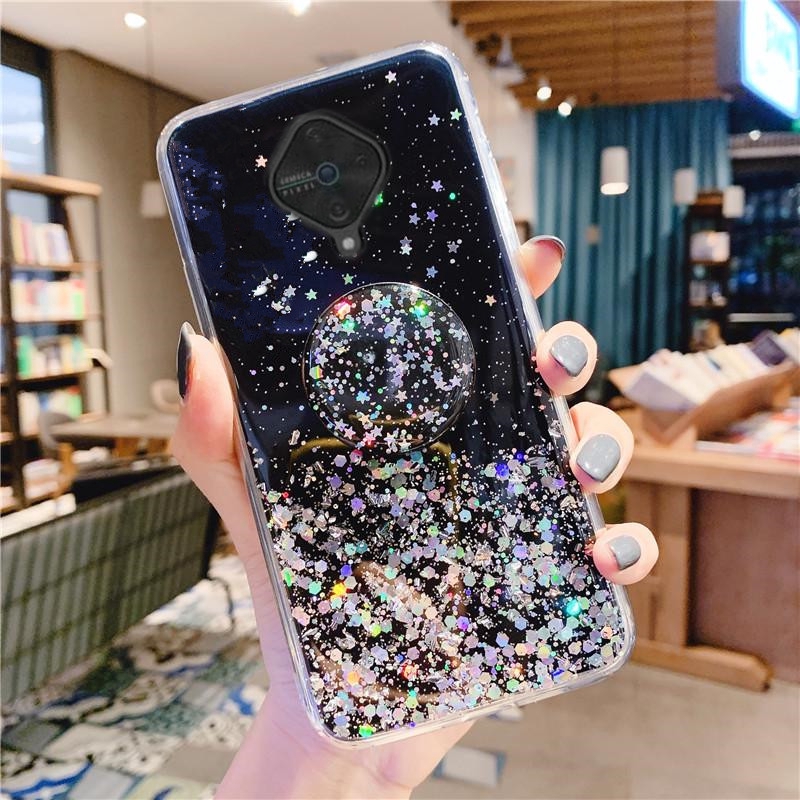 New Phone Case Vivo S Pro Casing Bling Glitter Star Space Tpu Soft Case