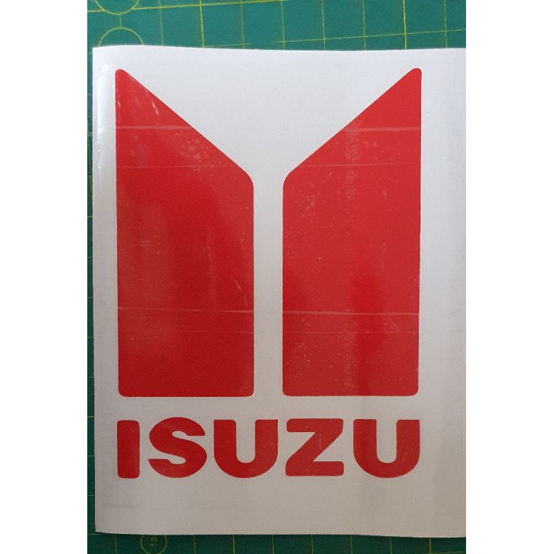 Isuzu Logo Sticker Decal Lorry Sticker Bike Sticker Sticker Kereta