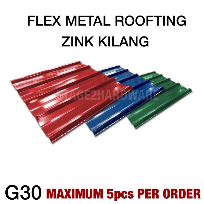 Metal Roofing Zinc Zink Kilang Zinc Colour Zink Warna Zink Biru