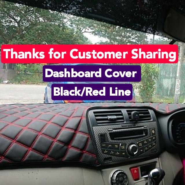 Perodua Dashboard Cover Dad Style Red Line Axia Alza Aruz Bezza Kancil