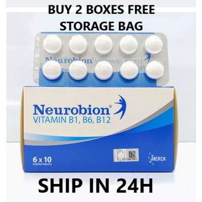 NEUROBION Vit B Untuk Nerve TAB 10S 60S BUY 2 BOXES FREE 1 STORAGE