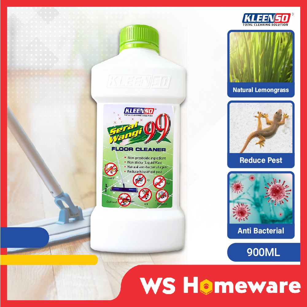 WS 900ml Kleenso Serai Wangi 99 Floor Cleaner Pembersih Lantai 抹地水