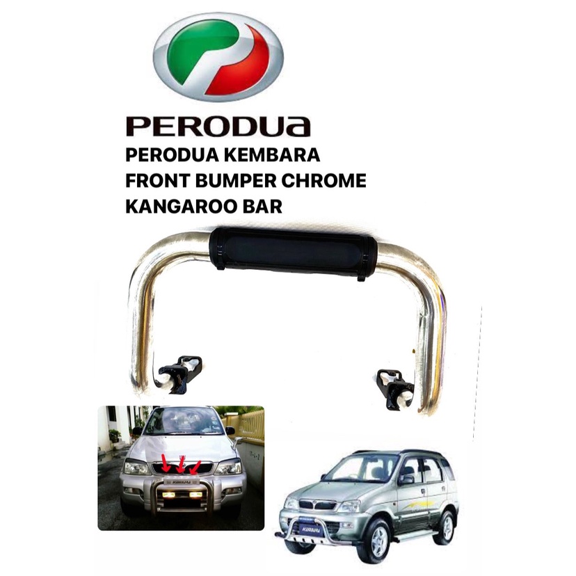 Perodua Kembara Front Bumper Grille Kangaroo Bar Chrome Protection