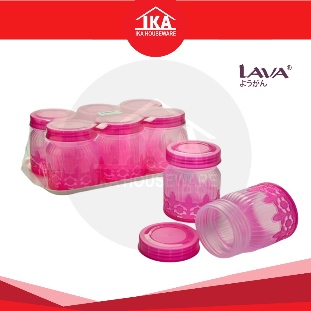 LAVA CST571 6 Air Tight Canister 800ml X 6pcs With Tray Balang Kuih