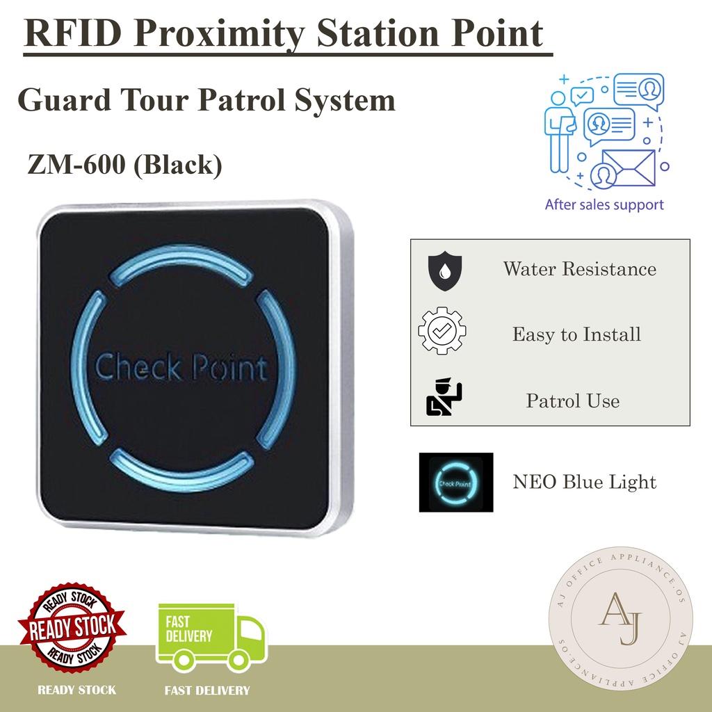 ZM 600 RFID Proximity Station Point Black Security Digital Guard