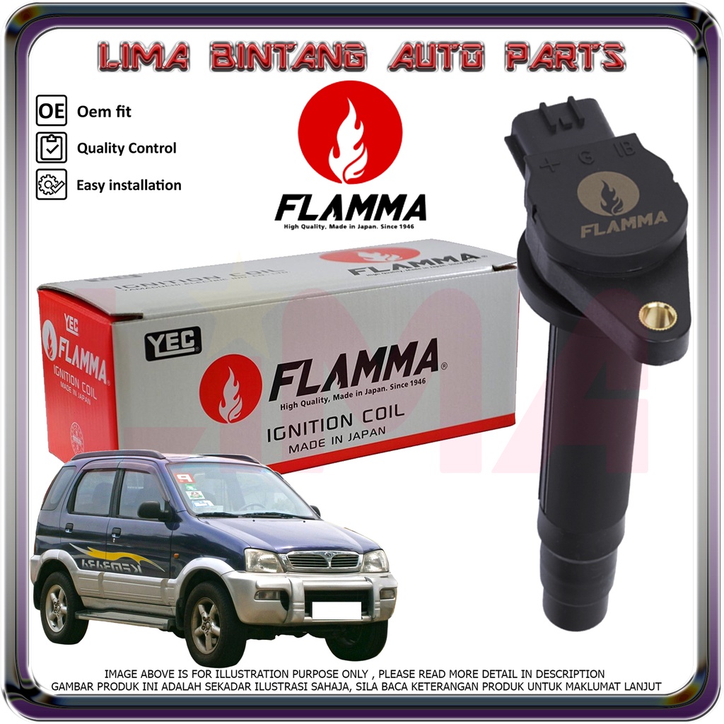 Perodua Kembara DVVT Ignition Coils Plug Coil YEC Flamma Original