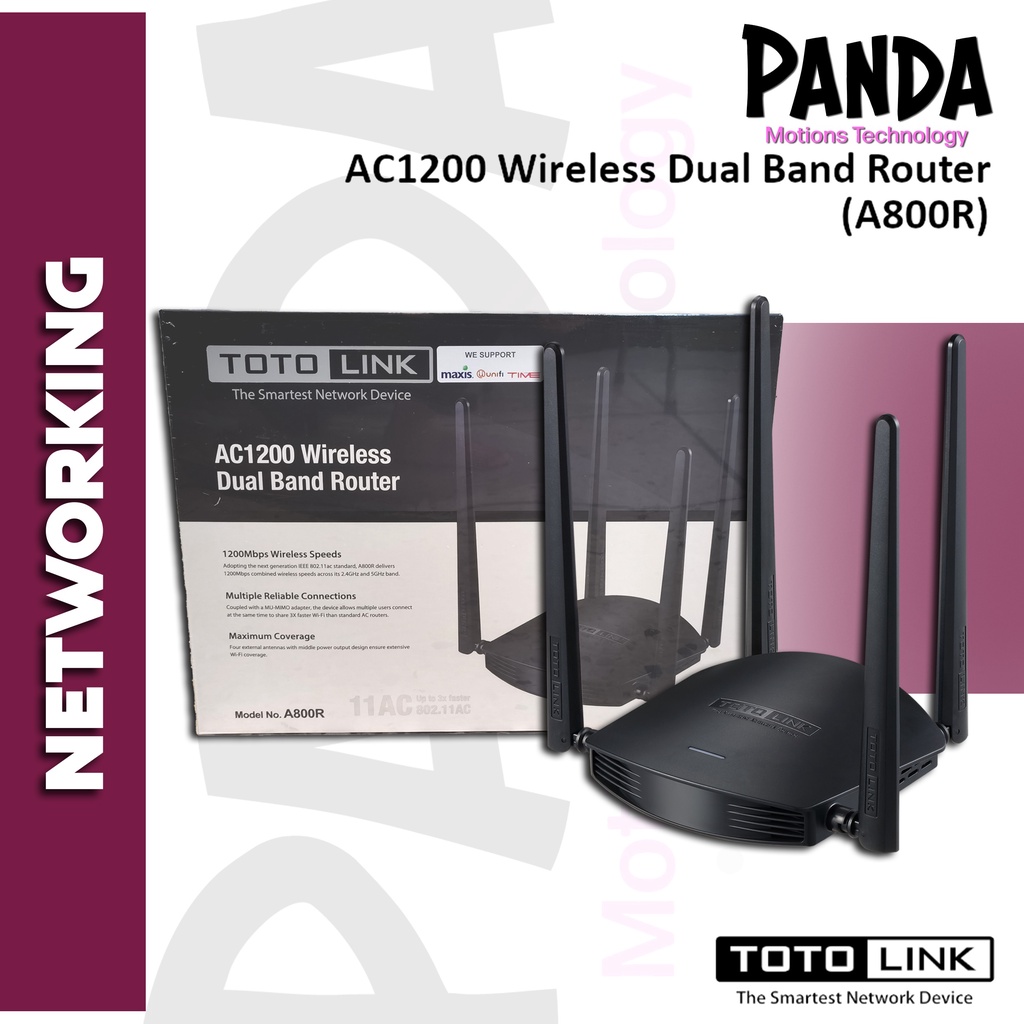 Totolink Ac Wireless Dual Band Router A R Shopee Malaysia