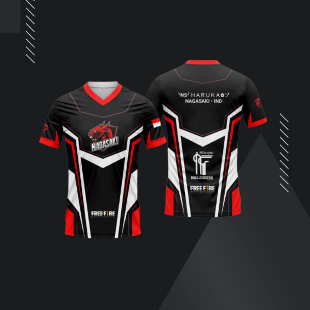 2022 Fashion Baju Chaos Jersey Gaming Esports Freefire Bar Mobile