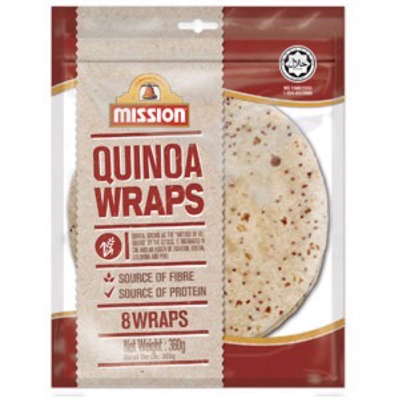 Mission Wraps Quinoa 8 Wraps 360g Shopee Malaysia