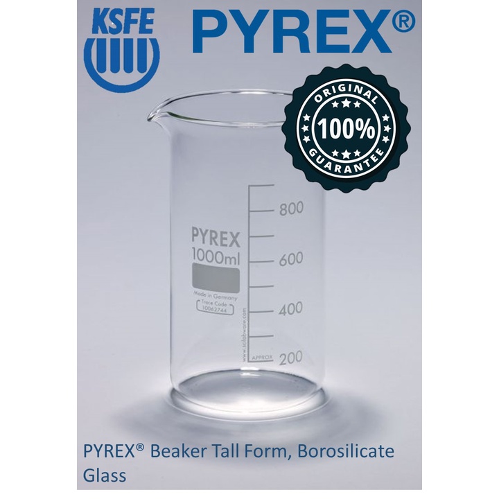 Pyrex Beaker Tall Form Borosilicate Glass Original From Uk Ready