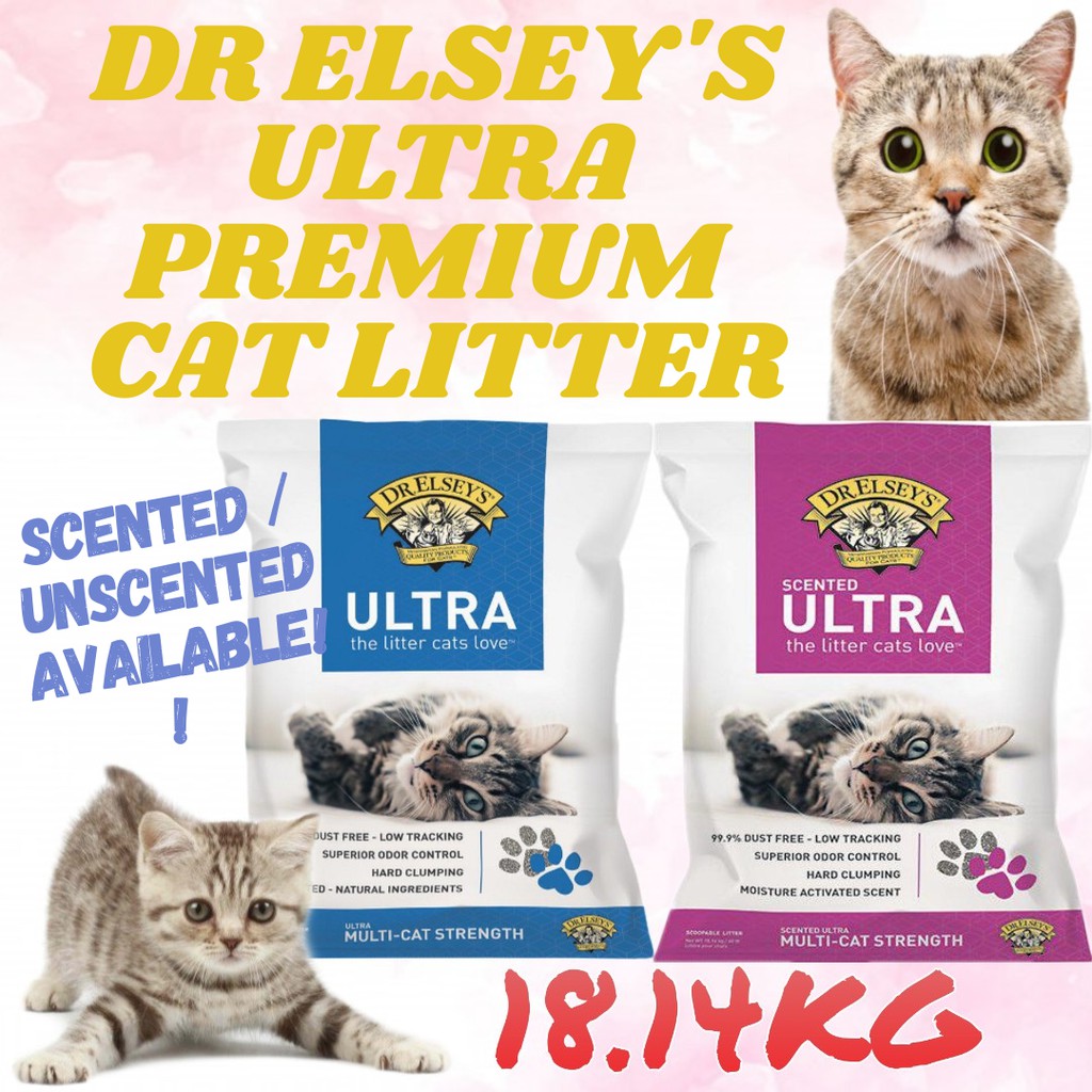 Dr Elsey S Ultra Premium Clumping Clay Scented Unscented Cat Litter