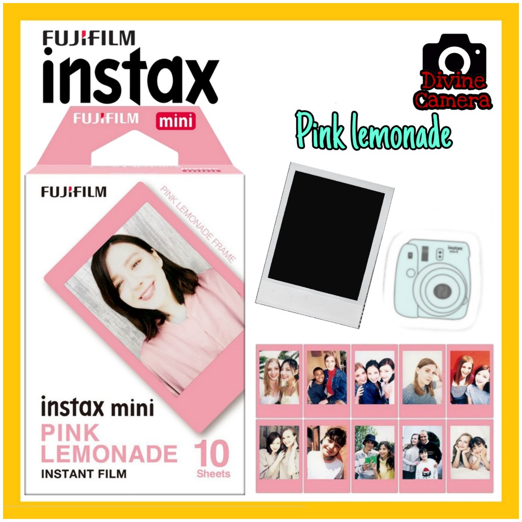 FUJIFILM INSTAX Mini Pink Lemonade Instant Film Sheets Shopee Malaysia