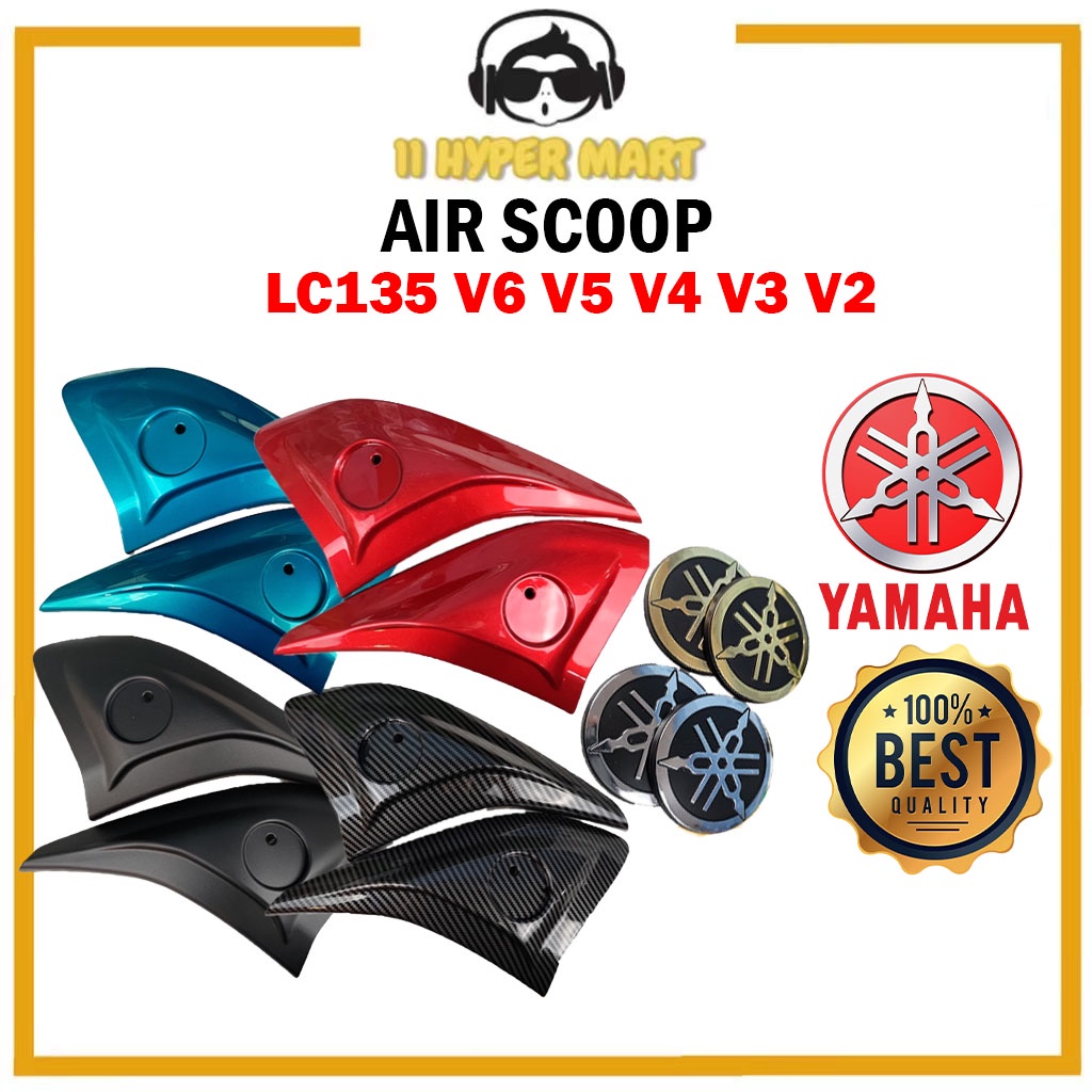 AIR SCOOP LC135 V6 V5 V4 V3 V2 Air Scoop LEG SHIELD COVER CAP WITH