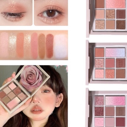 Gogo Tales Rose Eyeshadow Palette Pearly Matte Eye Shadow Highlighter